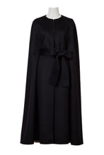 Load image into Gallery viewer, Cashmere Poncho Coat | Noir × Sahara