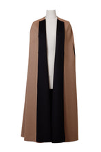 Load image into Gallery viewer, Cashmere Poncho Coat | Noir × Sahara