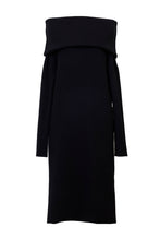 画像をギャラリービューアに読み込む, Cashmere Knit Off Shoulder Dress | Stone