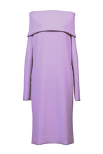 画像をギャラリービューアに読み込む, Cashmere Knit Off Shoulder Dress | Lilac