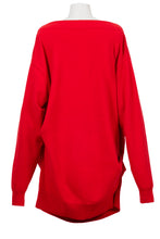 画像をギャラリービューアに読み込む, Cashmere Knit Boat Neck Dress | Cherry Red