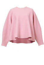 画像をギャラリービューアに読み込む, Wool Cashmere Knit Flare Top | Rose