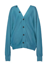 画像をギャラリービューアに読み込む, Wool Cashmere Knit V neck Cardigan | Peacock