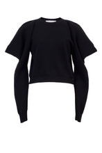 画像をギャラリービューアに読み込む, Wool Cashmere Knit Open Shoulder Top | Stone
