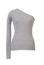画像をギャラリービューアに読み込む, Cashmere One Shoulder Top | Light Grey