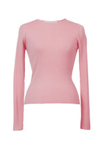 画像をギャラリービューアに読み込む, Cashmere Rib Crew Neck Top | Rose