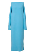 画像をギャラリービューアに読み込む, Cashmere I-Line Dress | Sea Blue