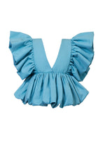 画像をギャラリービューアに読み込む, Volume Gathered Blouse | Sea Blue