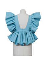 画像をギャラリービューアに読み込む, Volume Gathered Blouse | Sea Blue