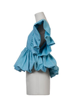 画像をギャラリービューアに読み込む, Volume Gathered Blouse | Sea Blue