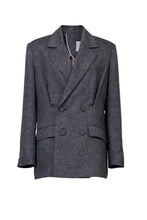 画像をギャラリービューアに読み込む, Padded Shoulder Jacket | Stone