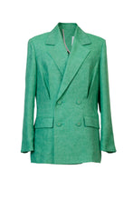 画像をギャラリービューアに読み込む, Padded Shoulder Jacket | Jungle Green