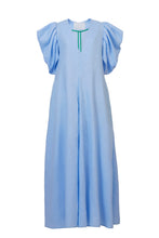 画像をギャラリービューアに読み込む, Volume Sleeve Maxi Dress | Sea Blue
