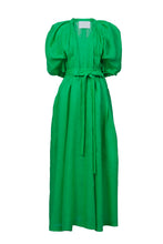画像をギャラリービューアに読み込む, Volume Sleeve Maxi Dress | Jungle Green