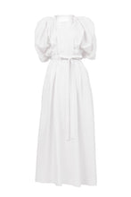 画像をギャラリービューアに読み込む, Volume Sleeve Maxi Dress | Shell White
