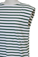 Load image into Gallery viewer, Padded Shoulder Back Open Maxi Dress | Forest Green Border