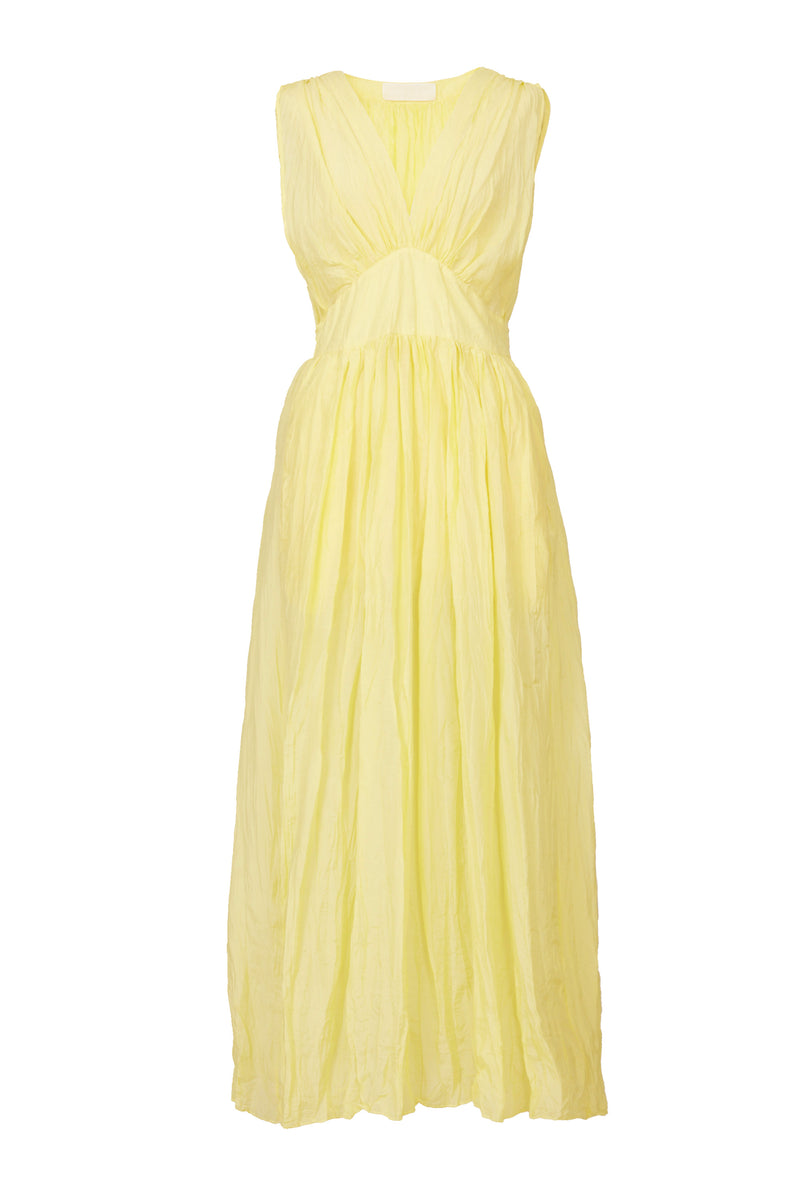 Crinkle Maxi Dress | Citrine – MYLAN ONLINE SHOP