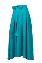 Load image into Gallery viewer, Maxi Gathered Slit Skirt | Emerald