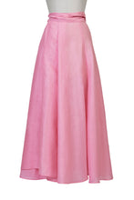 Load image into Gallery viewer, Maxi Gathered Slit Skirt | Coral Red