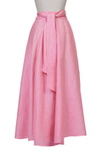 Load image into Gallery viewer, Maxi Gathered Slit Skirt | Coral Red