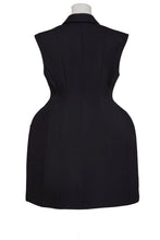 Load image into Gallery viewer, Sleeveless Bustle Long Jacket | Stone