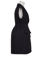 Load image into Gallery viewer, Sleeveless Bustle Long Jacket | Stone