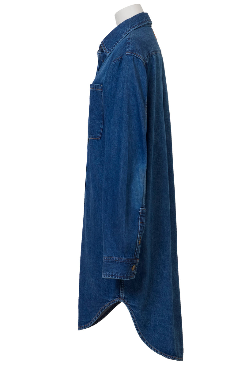 ジャケット・アウター I LINE DENIM SHIRT DRESS I LINE DENIM SHIRT DRESS