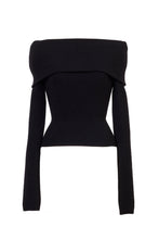 画像をギャラリービューアに読み込む, Cashmere Off Shoulder Knit Top | Stone