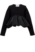 画像をギャラリービューアに読み込む, Wool Cashmere Hem Balloon Knit | Stone