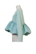 画像をギャラリービューアに読み込む, Wool Cashmere Hem Balloon Knit | Pearl