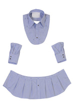 画像をギャラリービューアに読み込む, Cashmere V neck Knit Shirt Layered Dress | Stone