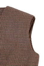 画像をギャラリービューアに読み込む, Wool Tweed Tailored Jumpsuit | Bordeaux × Brown