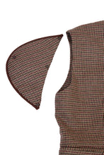 画像をギャラリービューアに読み込む, Wool Tweed Tailored Jumpsuit | Bordeaux × Brown