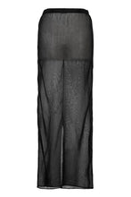 Load image into Gallery viewer, See-through Back Slit Skirt | Stone