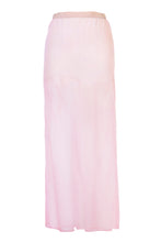 Load image into Gallery viewer, See-through Back Slit Skirt | Rose