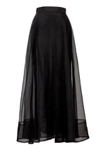 Load image into Gallery viewer, Silk See-through Long Skirt | Stone