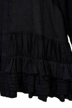 画像をギャラリービューアに読み込む, Tack Gather Frilled Shirt Dress | Sea Blue