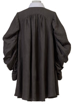 Load image into Gallery viewer, Volume Sleeve A-Line Shirt Dress | Charcoal Grey