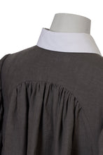 Load image into Gallery viewer, Volume Sleeve A-Line Shirt Dress | Charcoal Grey