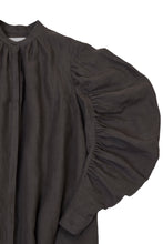 Load image into Gallery viewer, Volume Sleeve A-Line Shirt Dress | Sky