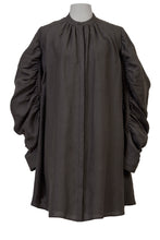 Load image into Gallery viewer, Volume Sleeve A-Line Shirt Dress | Sky