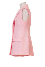 画像をギャラリービューアに読み込む, Sleeveless Tailored Jacket | Stone