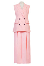 画像をギャラリービューアに読み込む, Sleeveless Tailored Jacket | Stone