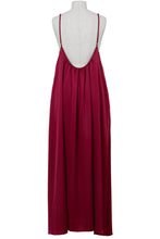 画像をギャラリービューアに読み込む, Back Open Camisole Dress | Dark Red