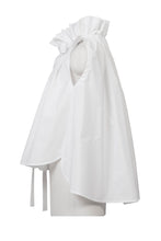 Load image into Gallery viewer, Gathered Collar Blouse | Black Dot