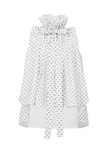 Load image into Gallery viewer, Gathered Collar Blouse | White Dot