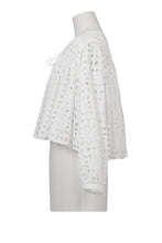 Load image into Gallery viewer, Gathered Lace Tunic | Shell White