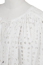 Load image into Gallery viewer, Gathered Lace Tunic | Shell White