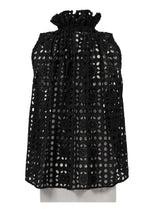 Load image into Gallery viewer, Gathered Collar Lace Blouse | Stone