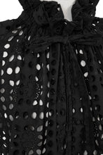 Load image into Gallery viewer, Gathered Collar Lace Blouse | Turquoise